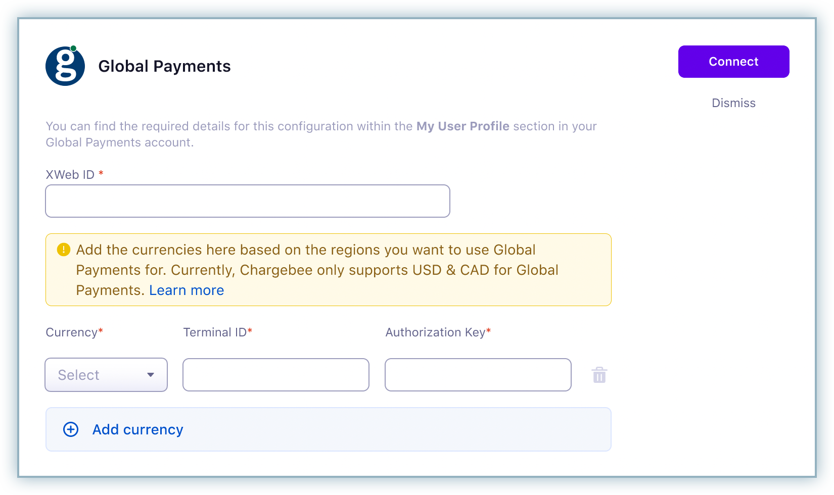 Global Payments Chargebee Docs