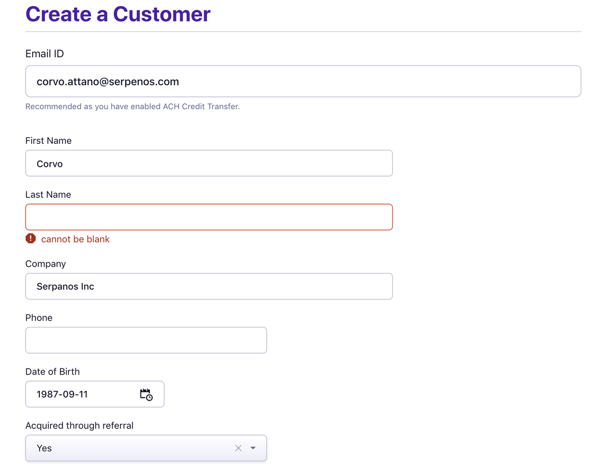 Mandatory Fields: Capture important information crucial to your ...